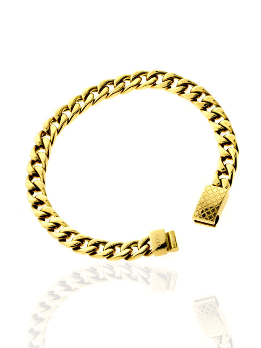 Gucci Cuban Link 18k Yellow Gold Bracelet
