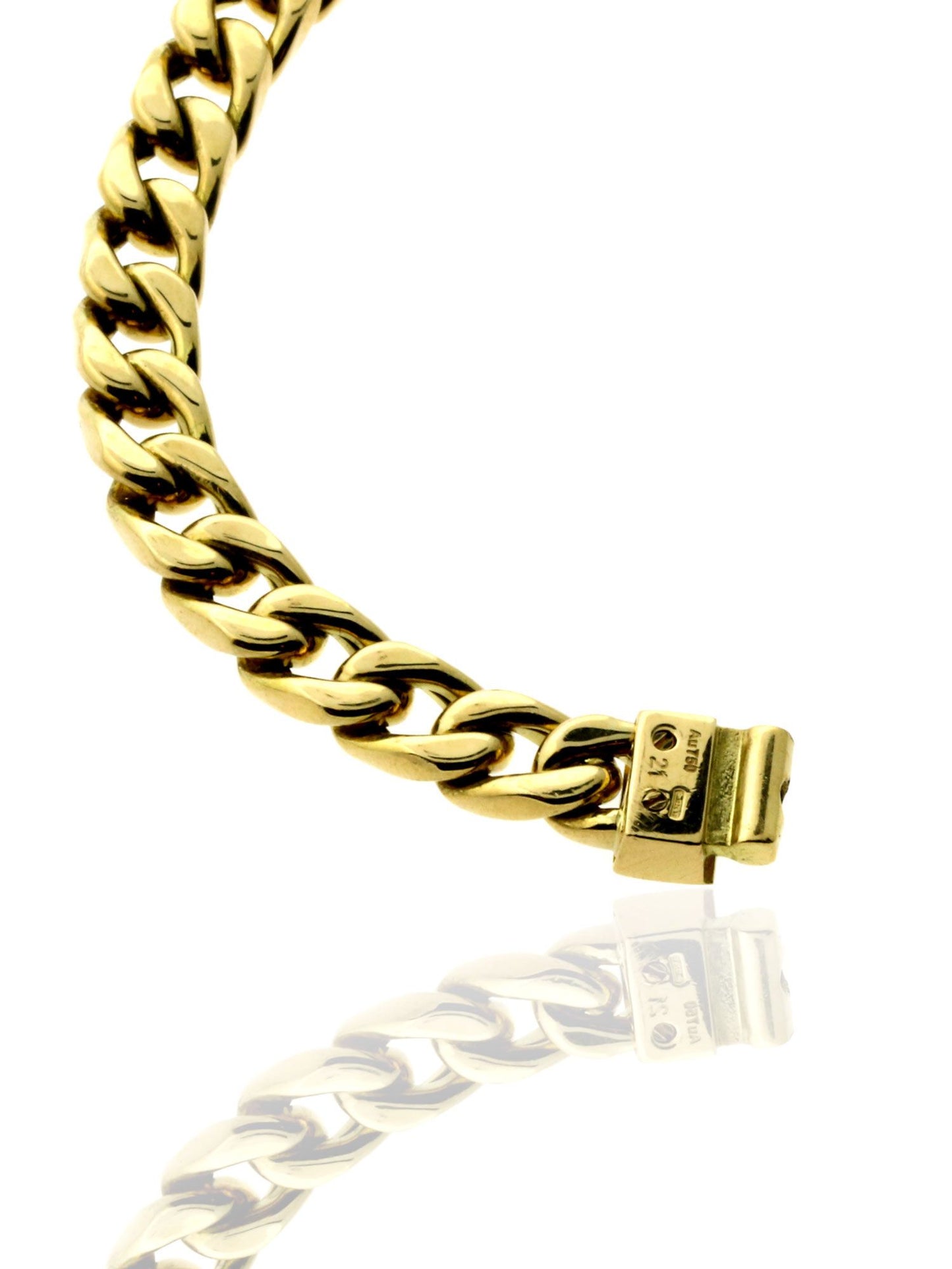 Gucci Cuban Link 18k Yellow Gold Bracelet