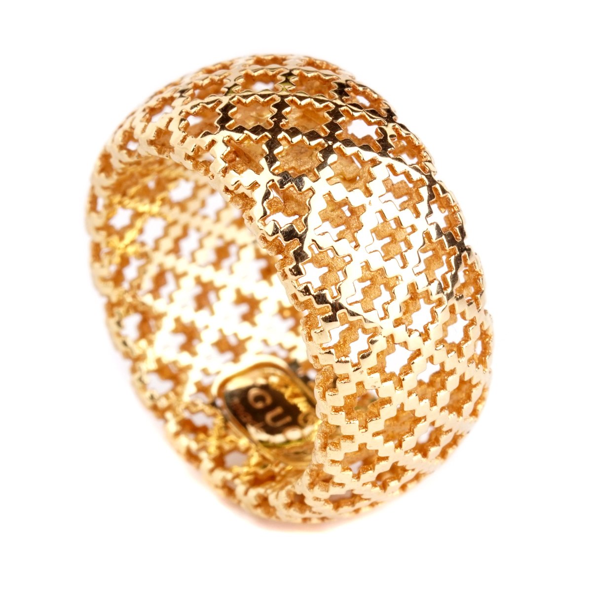 Gucci Diamantissima Gold Open Ring