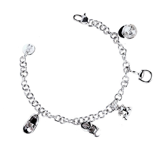 Gucci Horsebit Charm Silver Bracelet