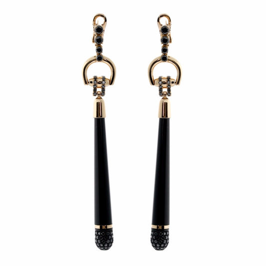 Gucci Horsebit Diamond Rose Gold Earrings