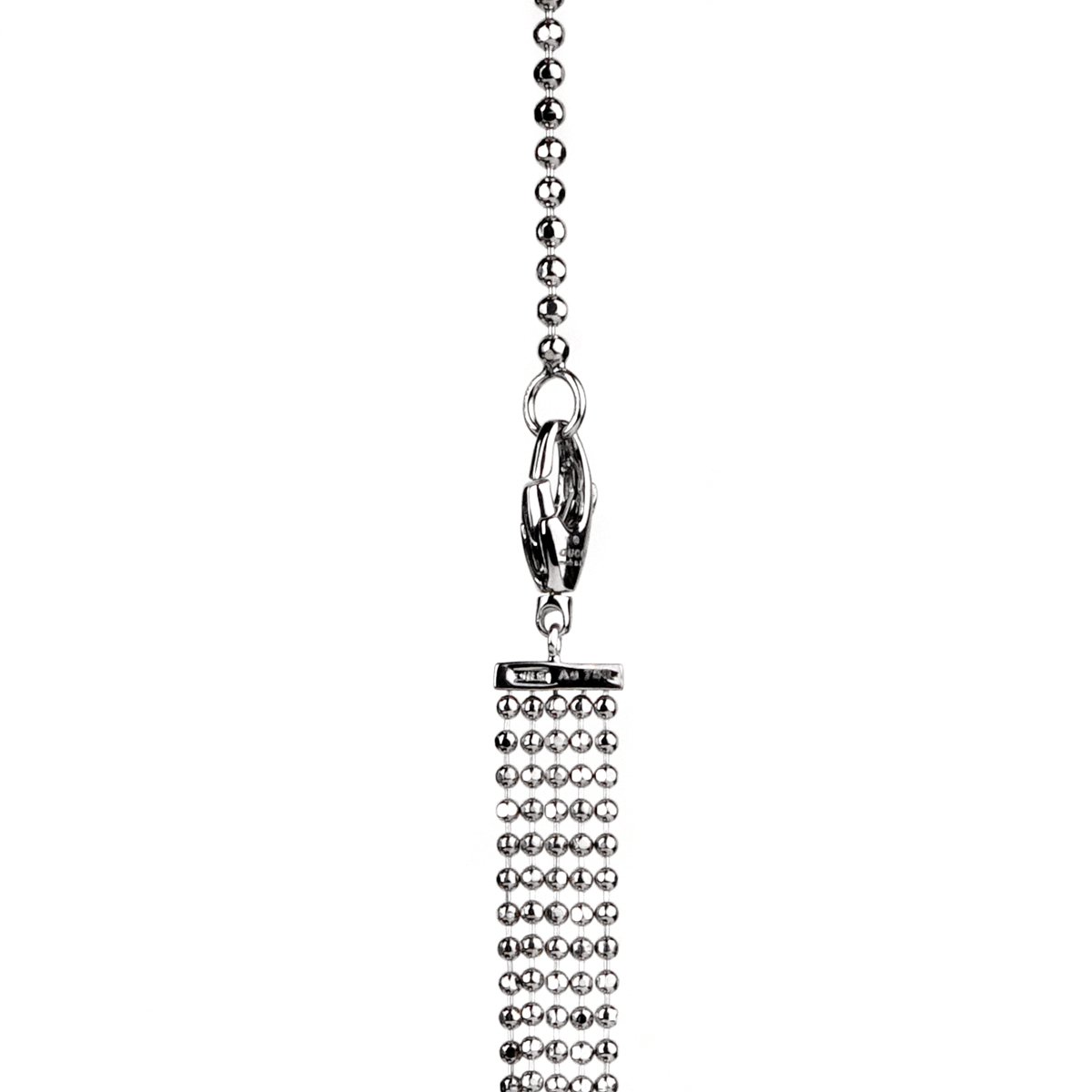 Gucci Multistrand White Gold Diamond Necklace