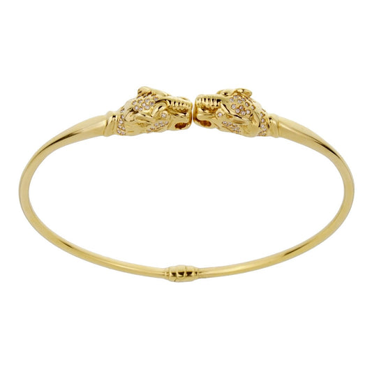 Gucci Panther Diamond 18k Yellow Gold Necklace