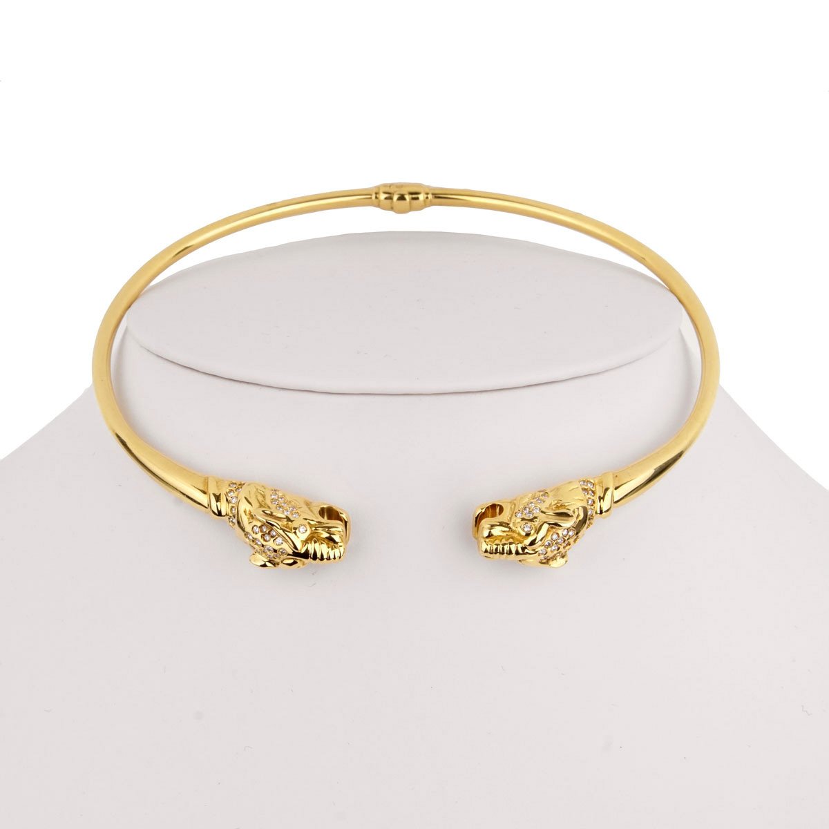 Gucci Panther Diamond 18k Yellow Gold Necklace