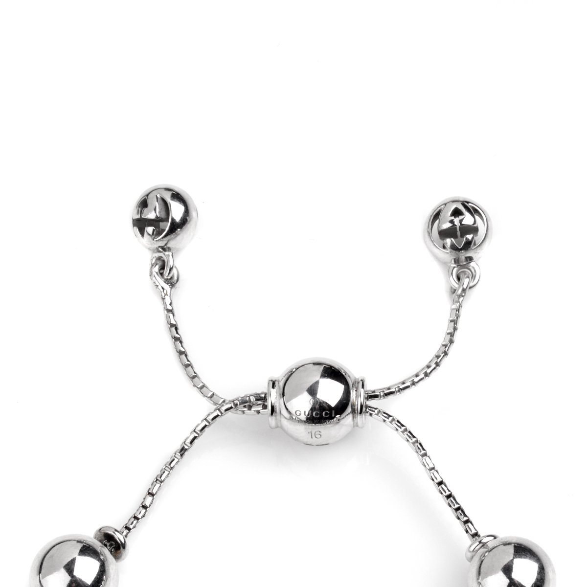 Gucci Silver Bead Bracelet