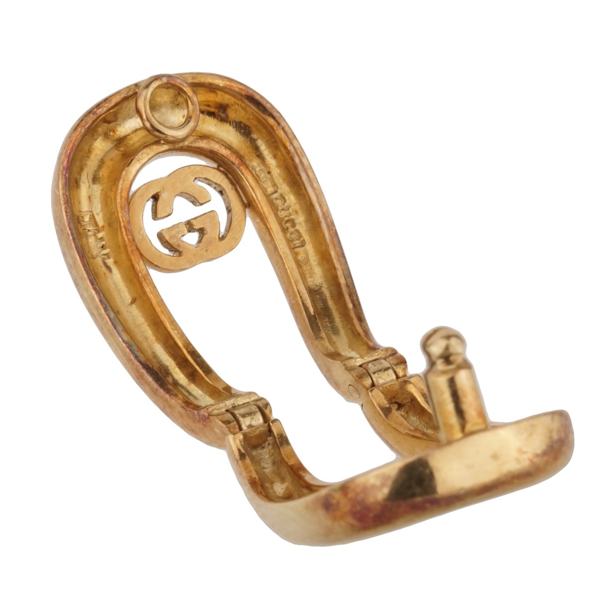 Gucci Vintage Enamel 18k Yellow Gold Cufflinks
