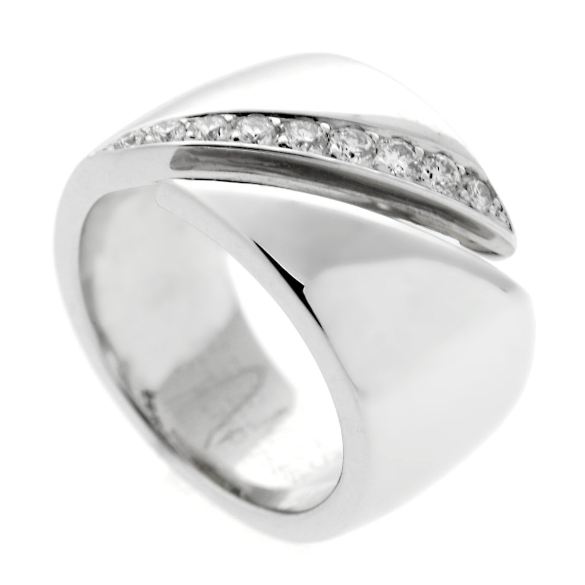 Hermes Bypass Diamond White Gold Ring