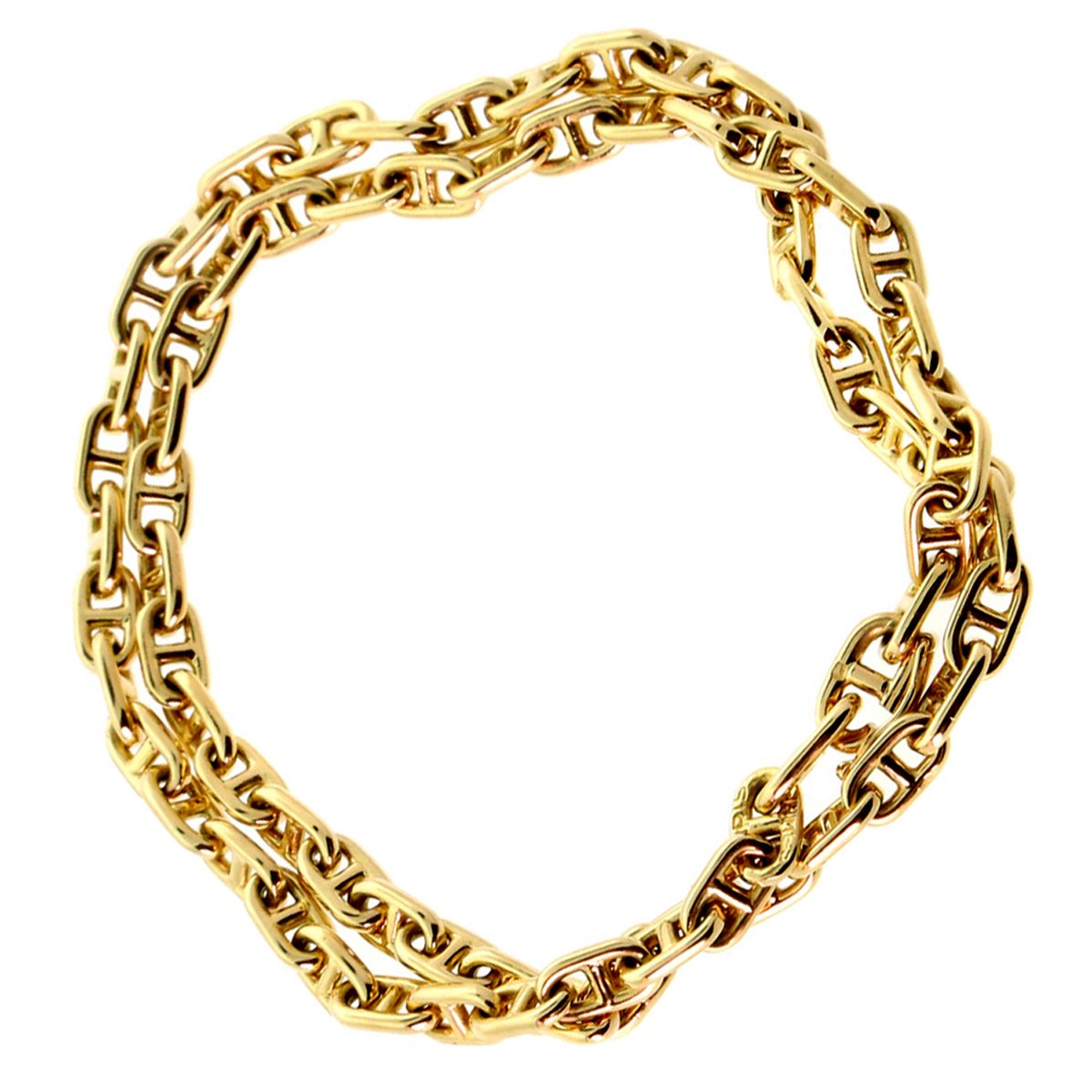 Hermes Chaine D'Ancre Gold Necklace