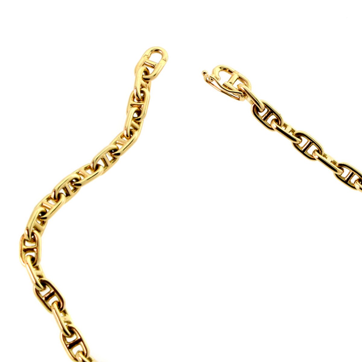 Hermes Chaine D'Ancre Gold Necklace