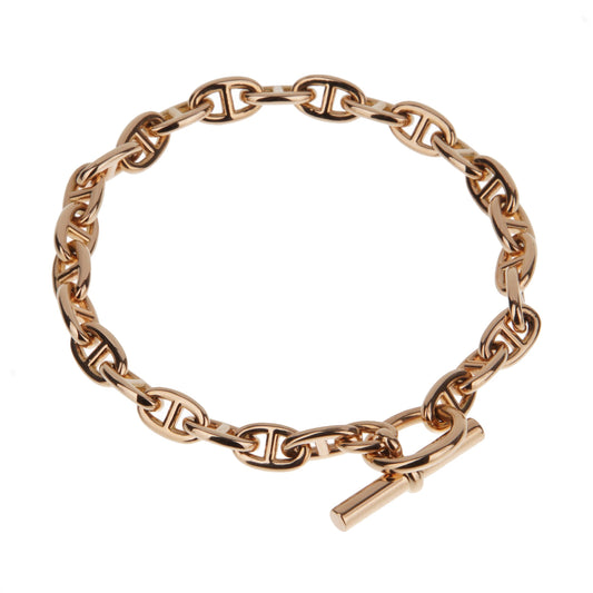 Hermes Chaine d'Ancre 18k Rose Gold Chain Link Bracelet