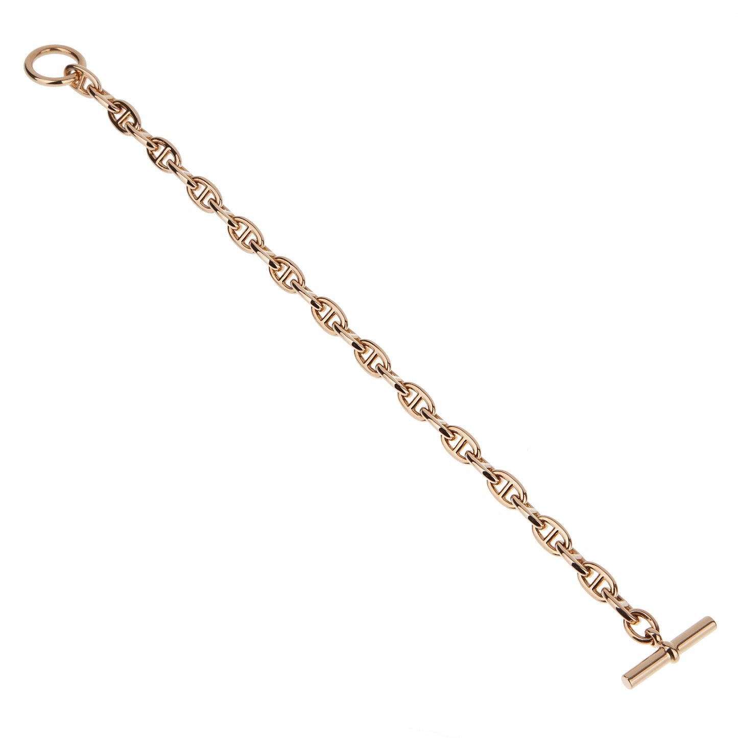 Hermes Chaine d'Ancre 18k Rose Gold Chain Link Bracelet