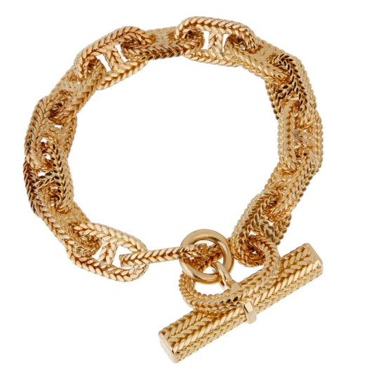 Hermes Chaine D'Ancre Yellow Gold Bracelet