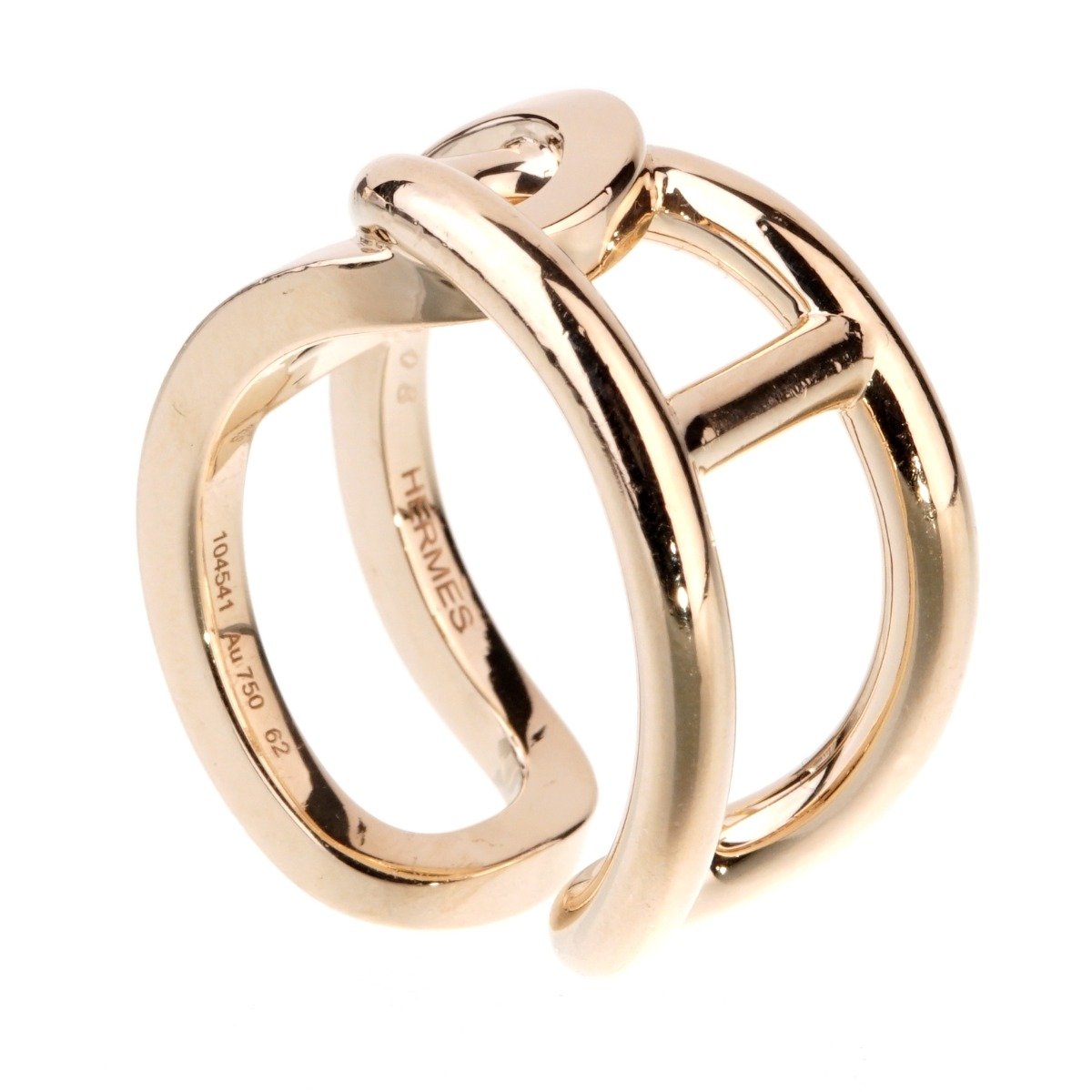 Hermes Chaine d'Ancre Yellow Gold Ring
