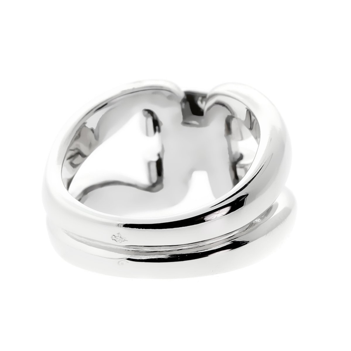 Hermes Diamond H White Gold Ring
