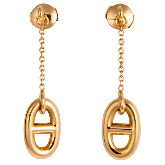 Hermes Farandole Drop Rose Gold Earrings