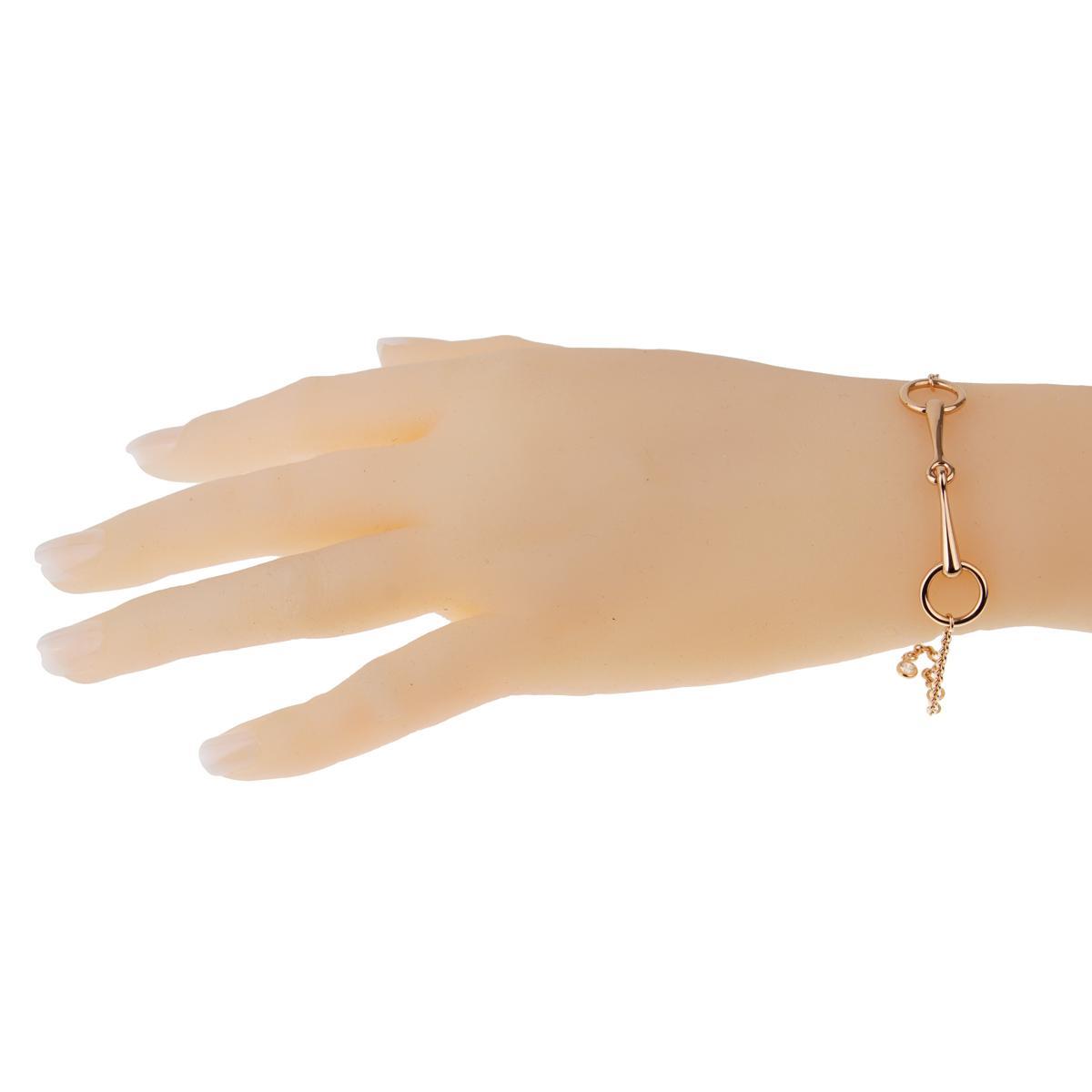 Hermes Filet d'Or Rose Gold Diamond Bracelet