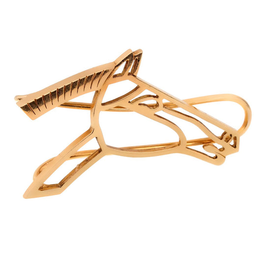 Hermes Horse Head Yellow Gold Money Clip