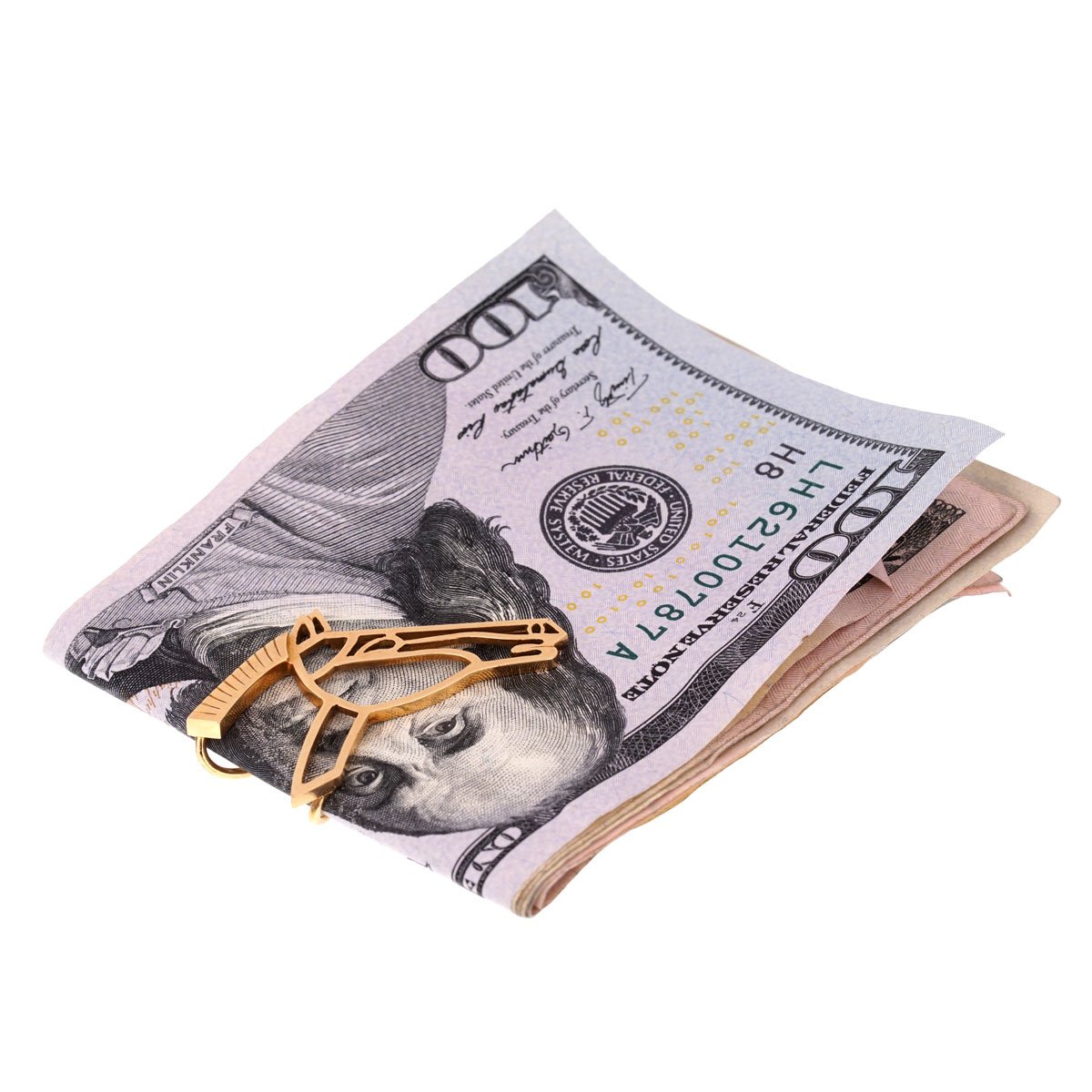 Hermes Horse Head Yellow Gold Money Clip