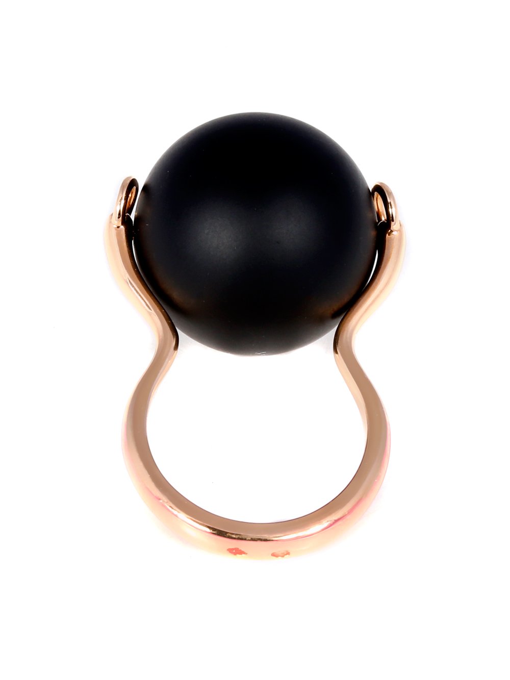 Hermes Onyx Rose Gold Ring