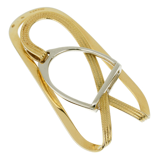 Hermes Paris Vintage 1960's Vintage Yellow Gold Money Clip