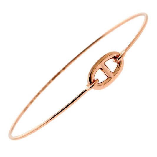 Hermes Ronde Rose Gold Bangle Bracelet
