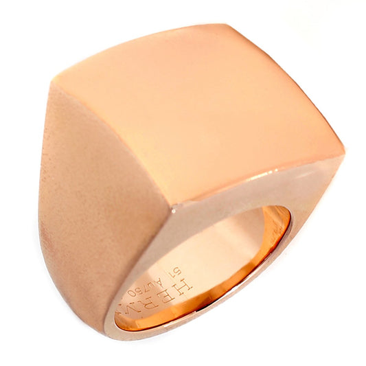 Hermes Rose Gold Square Ring