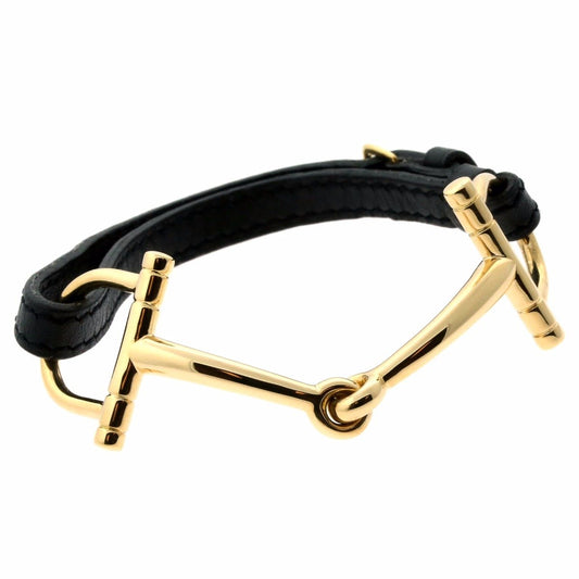 Hermes Stirrup Yellow Gold Bracelet