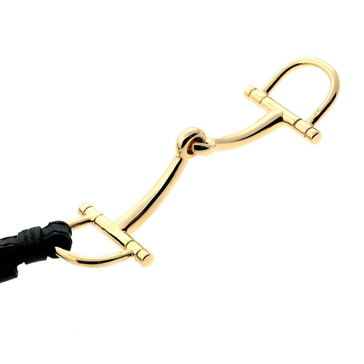 Hermes Stirrup Yellow Gold Bracelet
