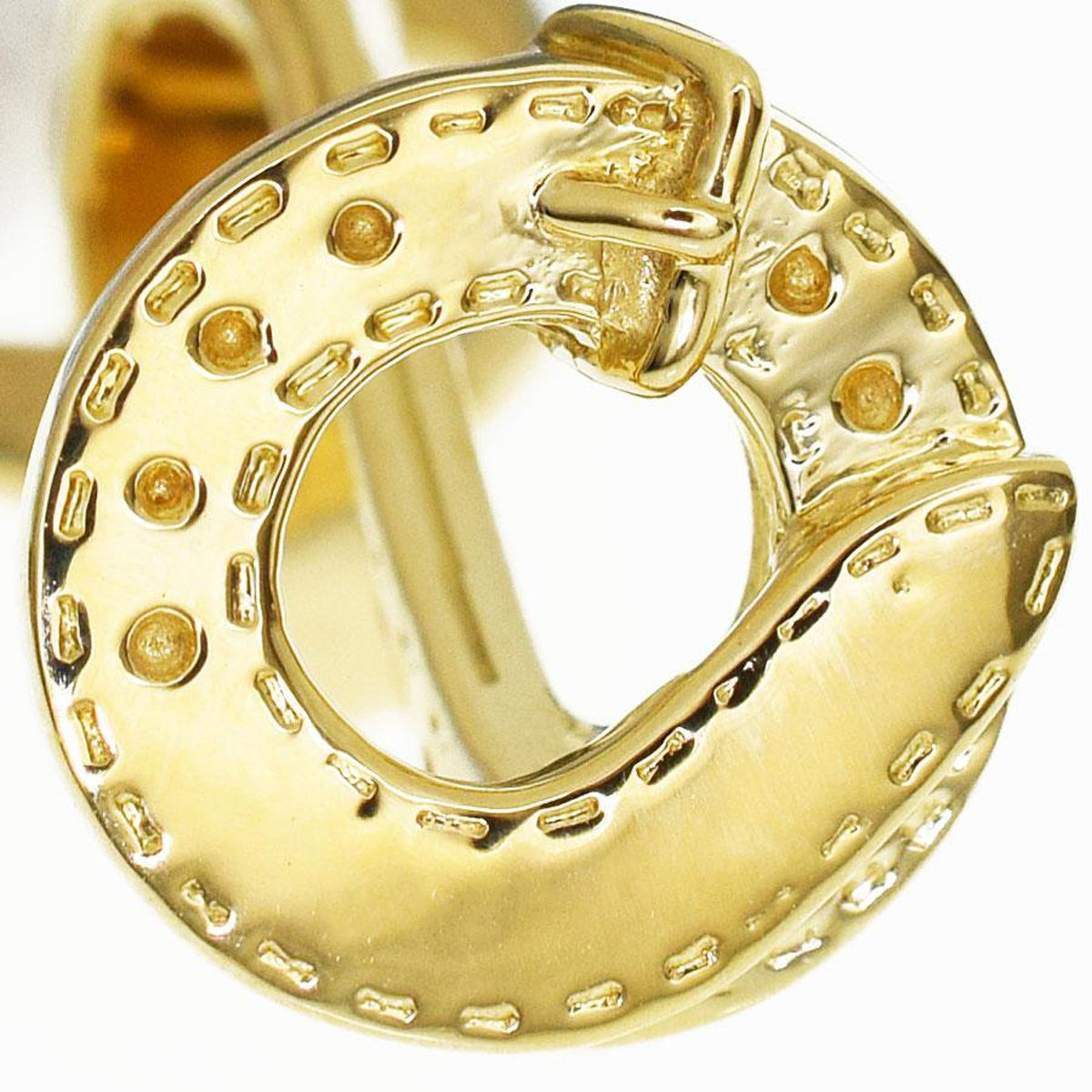 Hermes Stirrup Yellow Gold Cufflinks