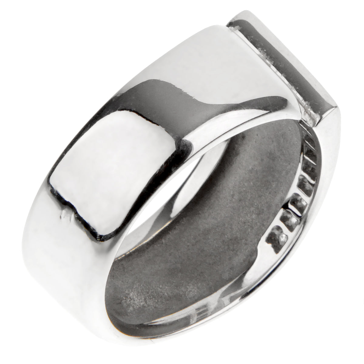 Hermes White Gold Diamond Cocktail Ring Sz 6