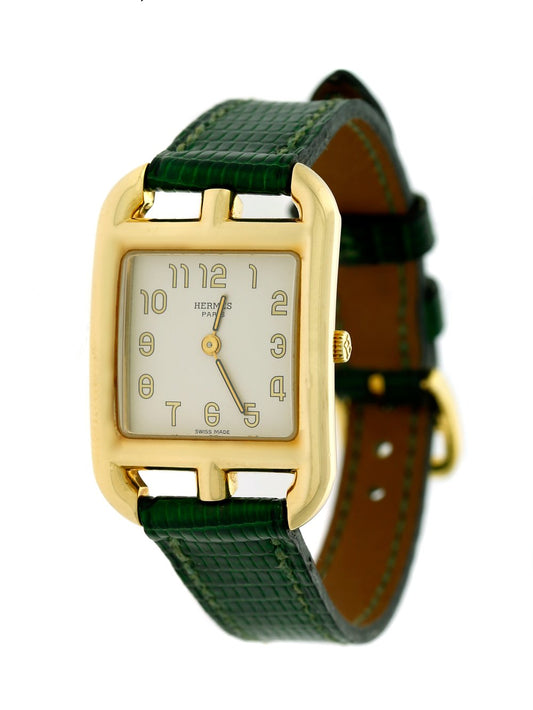 Hermes Yellow Gold Cape Cod Wristwatch