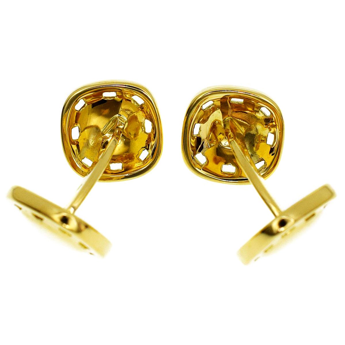 Hermes Yellow Gold Cufflinks