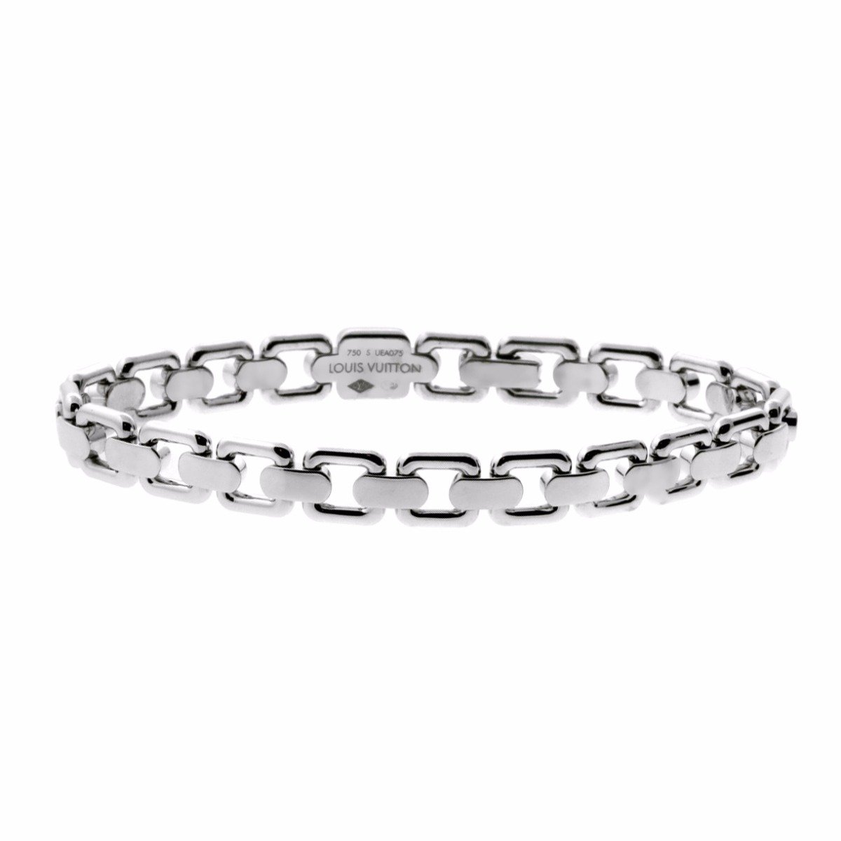 Louis Vuitton Charm White Gold Bracelet Q95145