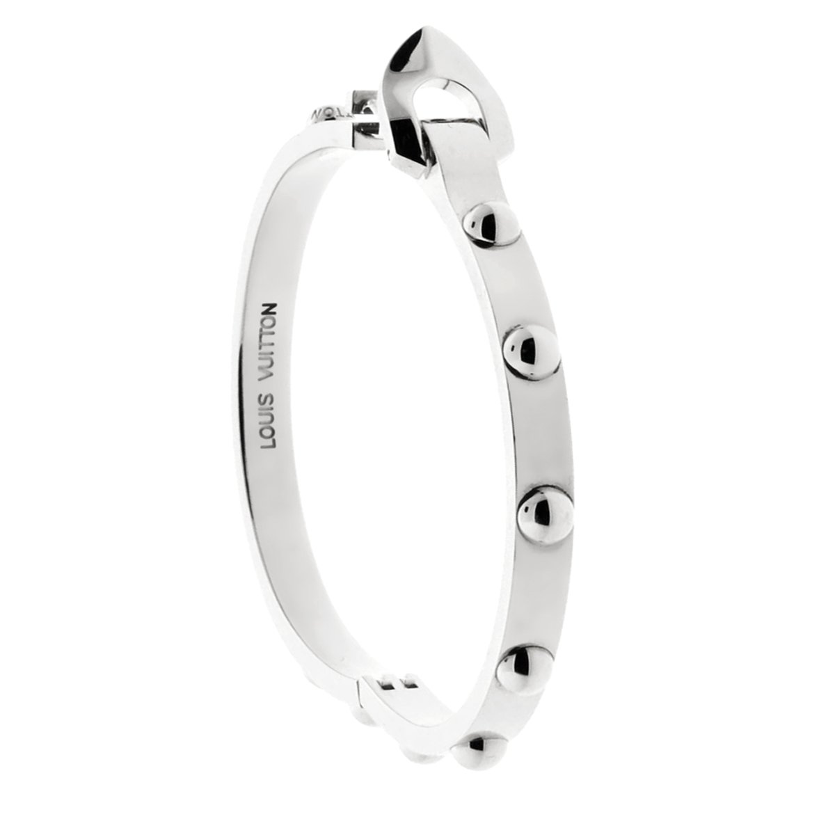 Louis Vuitton Diamond Gold Bangle Bracelet