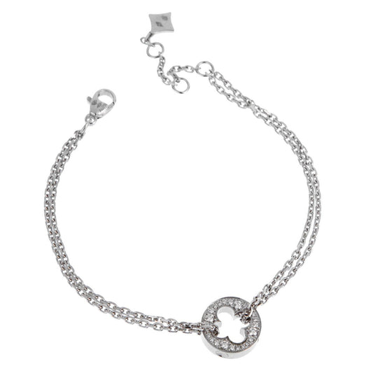 Louis Vuitton Empreinte Diamond White Gold Bracelet