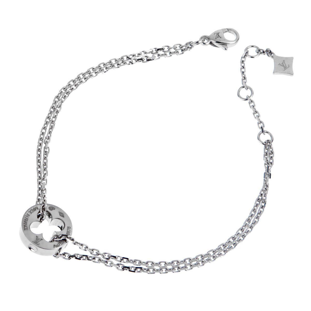 Louis Vuitton Empreinte Diamond White Gold Bracelet