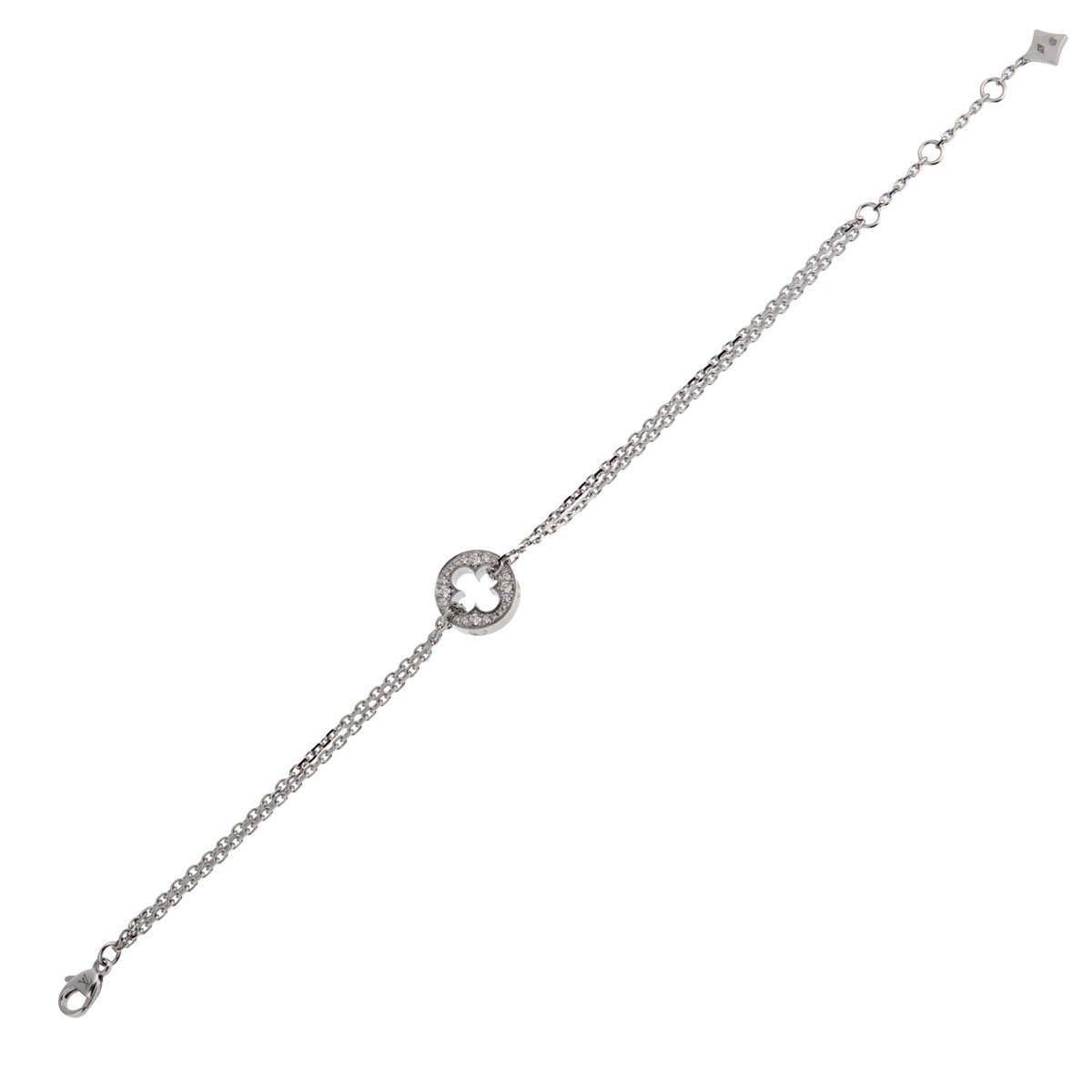 Louis Vuitton Empreinte Diamond White Gold Bracelet