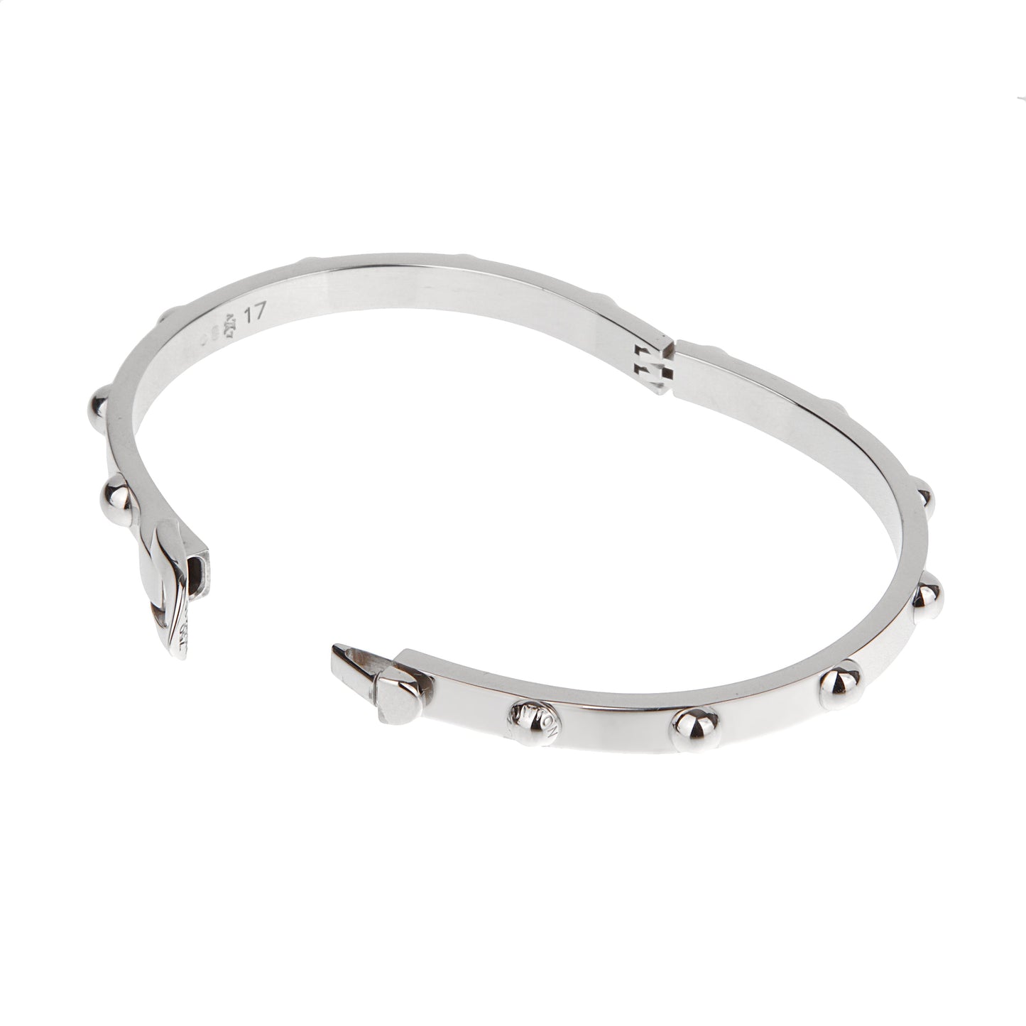 Louis Vuitton Empreinte White Gold Bangle Bracelet