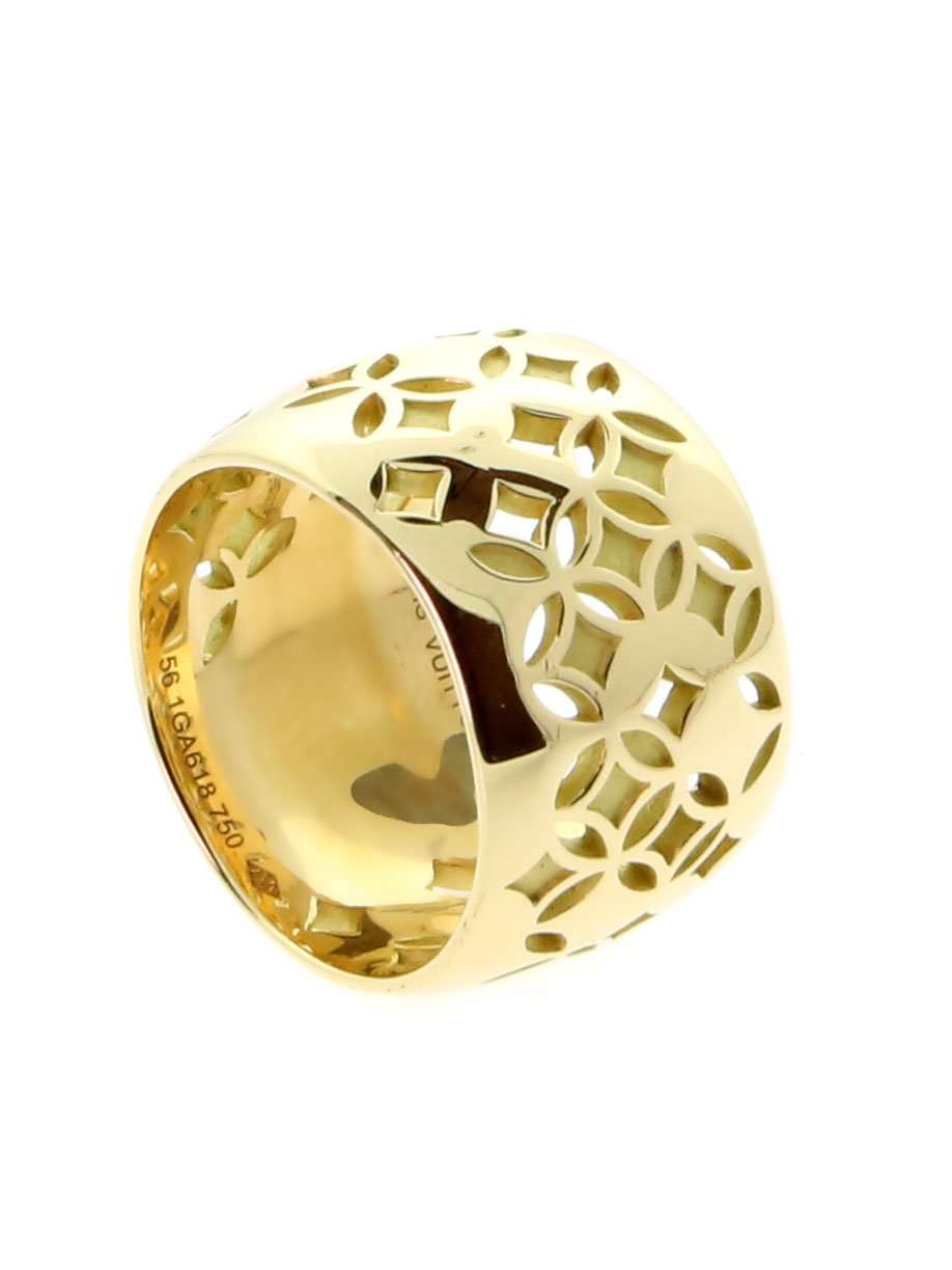 Louis Vuitton Monogram Gold Ring