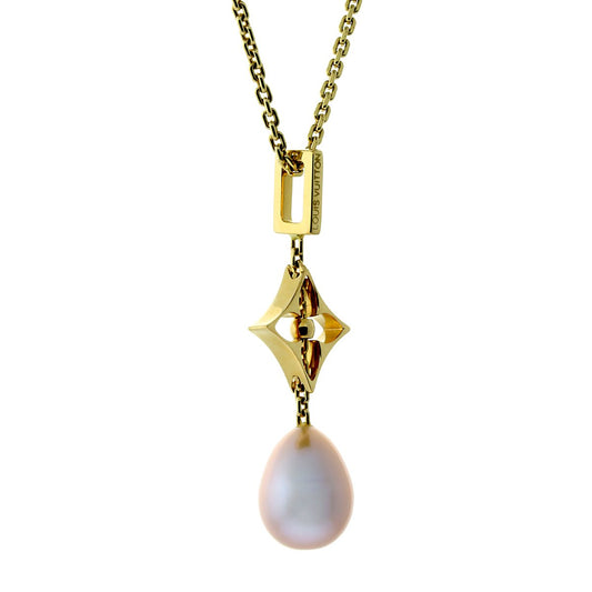 Louis Vuitton Pearl Gold Necklace