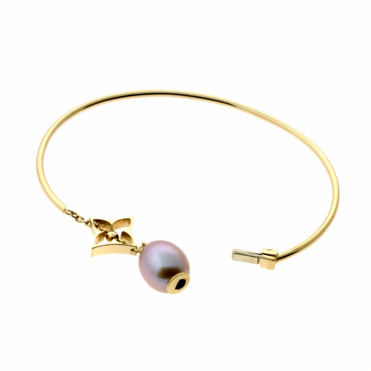 Louis Vuitton Pearl Monogram Gold Bracelet