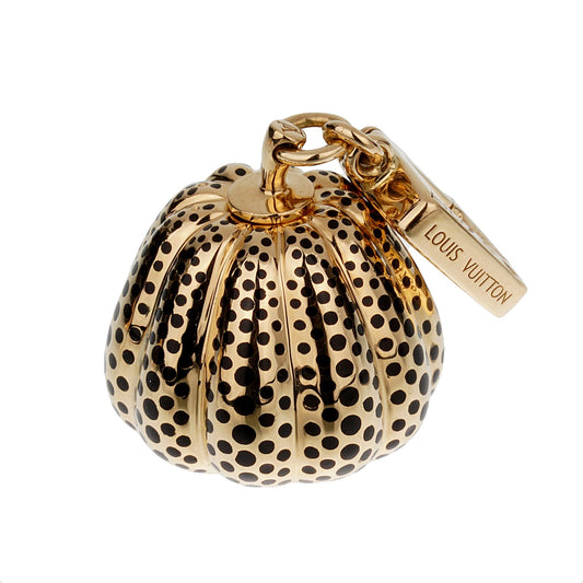 Louis Vuitton Yayoi Kusama Pumpkin 18k Yellow Gold Charm Pendant