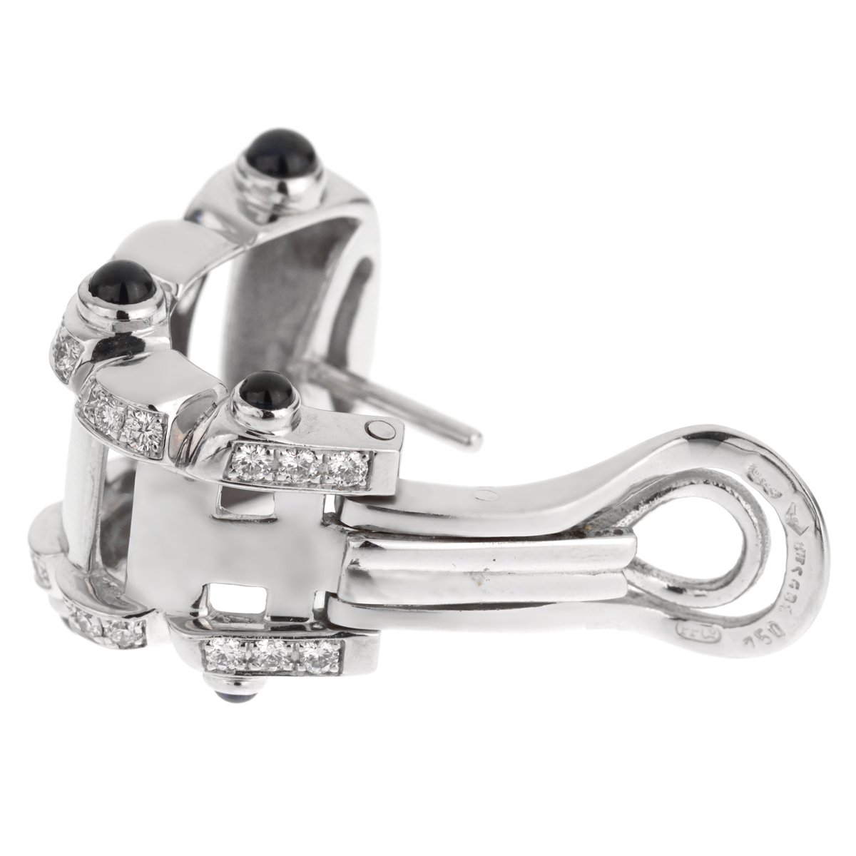 Patek Philippe Twenty~4 Diamond Sapphire White Gold Earrings