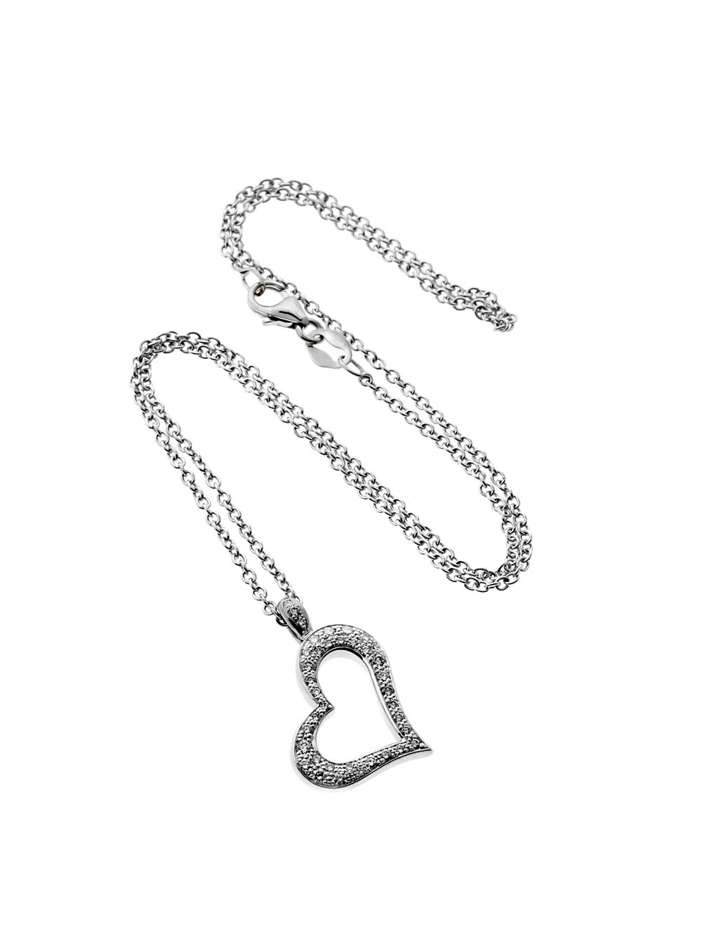 Piaget Diamond Heart White Gold Necklace