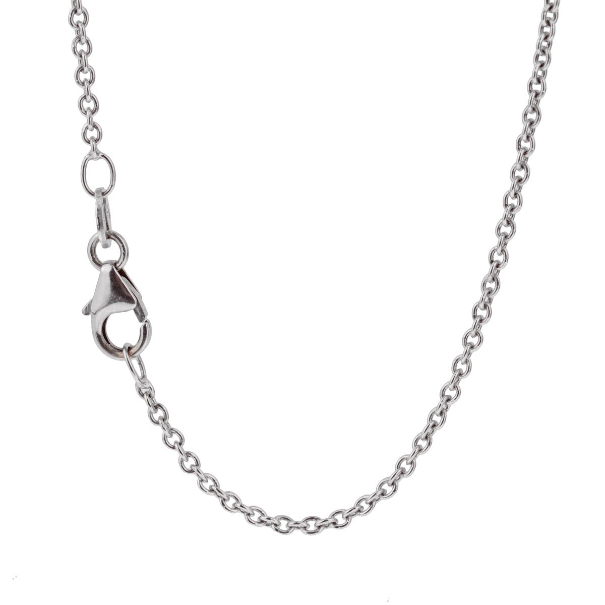 Piaget Pave Diamond Heart 18k White Gold Pendant Necklace