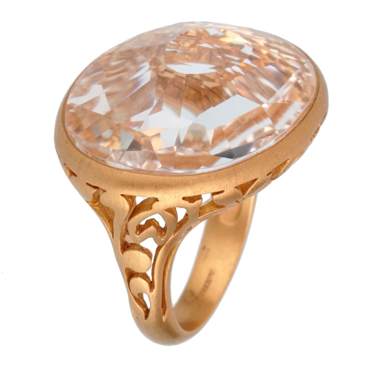 Pomellato 10 Carat Quartz Cocktail Rose Gold Ring Sz 5.75