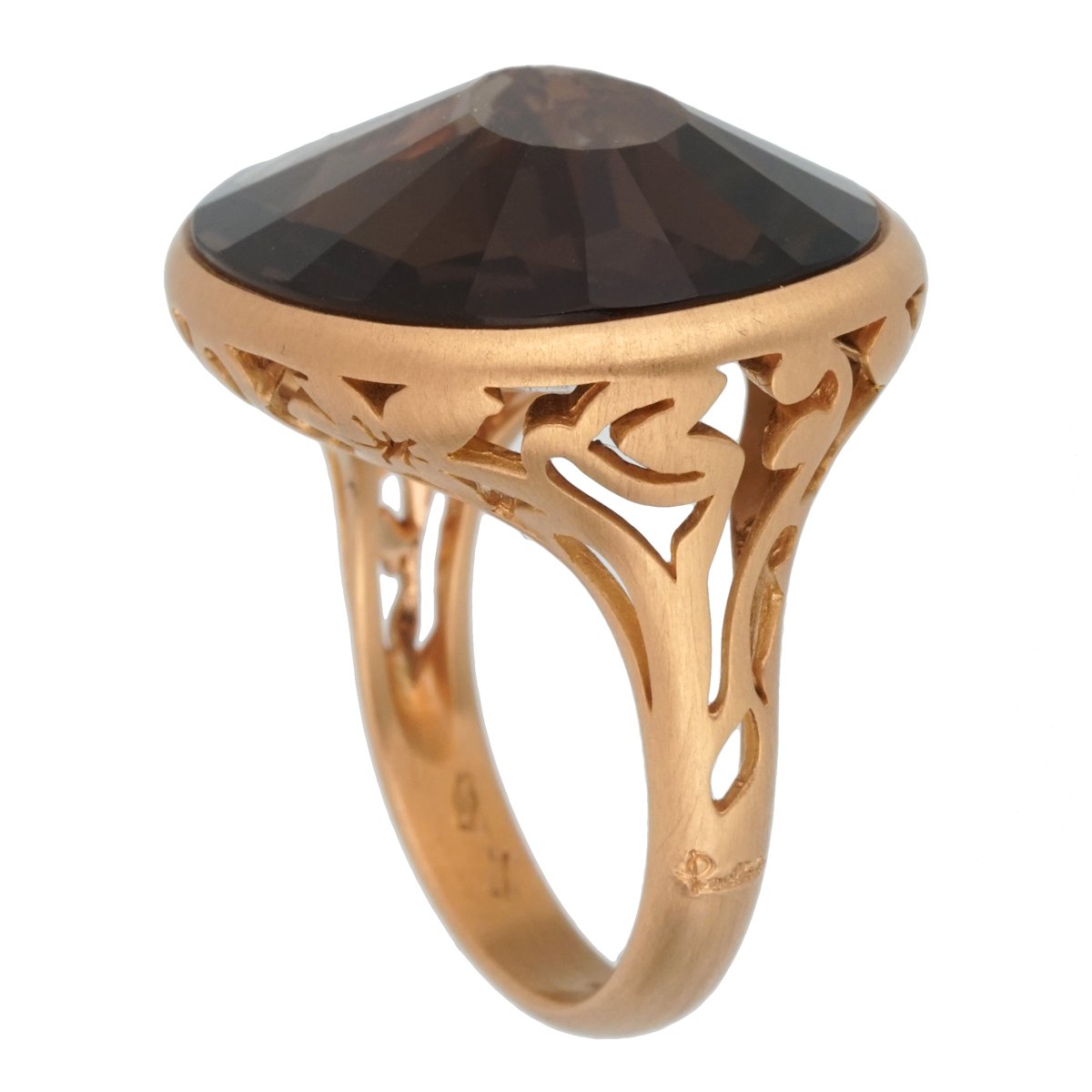 Pomellato 10 Carat Smoky Quartz Cocktail Ring Size 7 1/4
