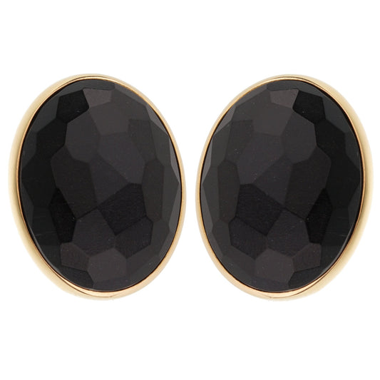 Pomellato 17.90ct Black Jet 18k Rose Gold Earrings