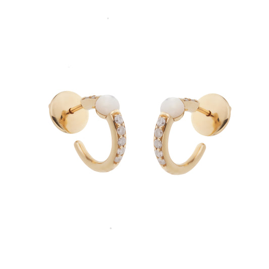 Pomellato M'ama Non M'ama 18k Rose Gold Diamond Earrings