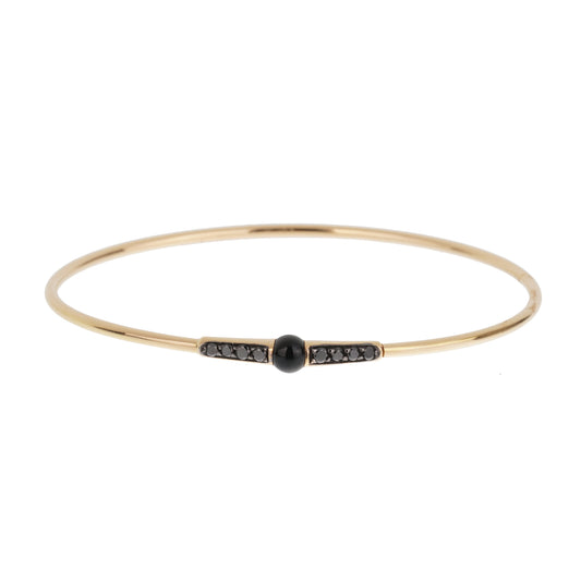 Pomellato M'ama Non M'ama 18k Rose Gold Onyx Diamond Bracelet